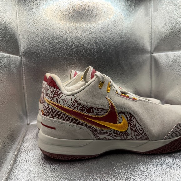 Size 14 Nike Zoom Lebron NXXT Gen‎ AMPD Cavaliers Bone Mens Sneaker FZ7890-001 main image 9